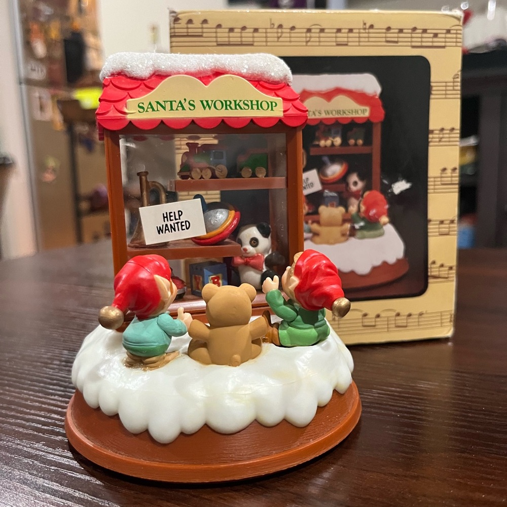 Enesco Santa’s Workshop Musical Christmas Decoration